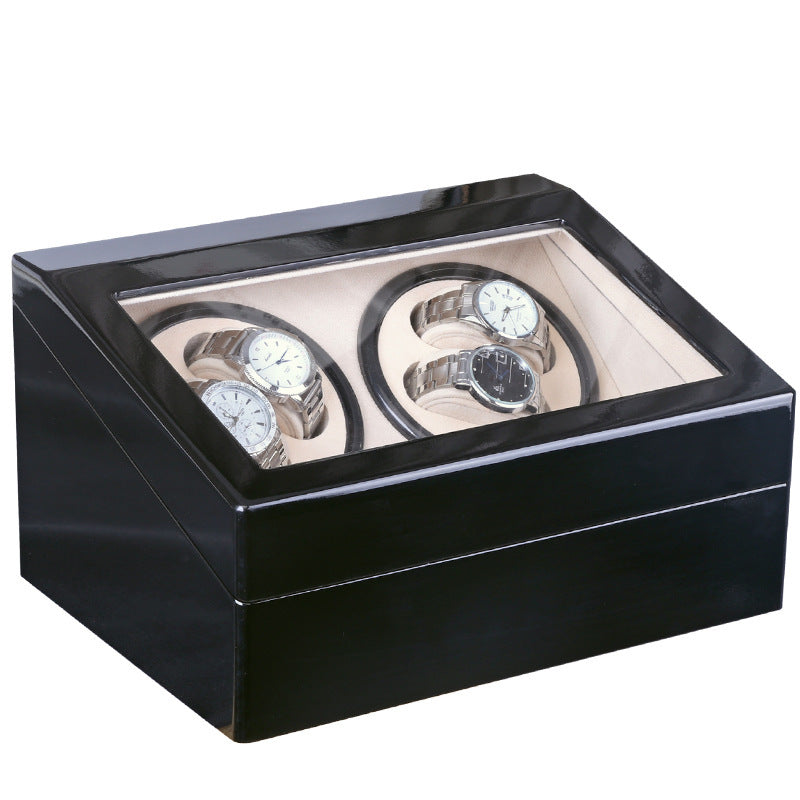 Electric Wooden Watch Box - Automatic Mechanical Watch Winder