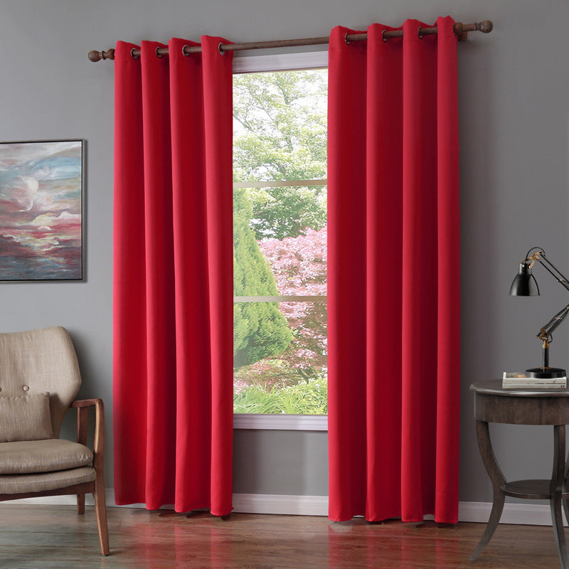 Bedroom Curtain Shade Cloth - Single Piece Light Blocking Drapes