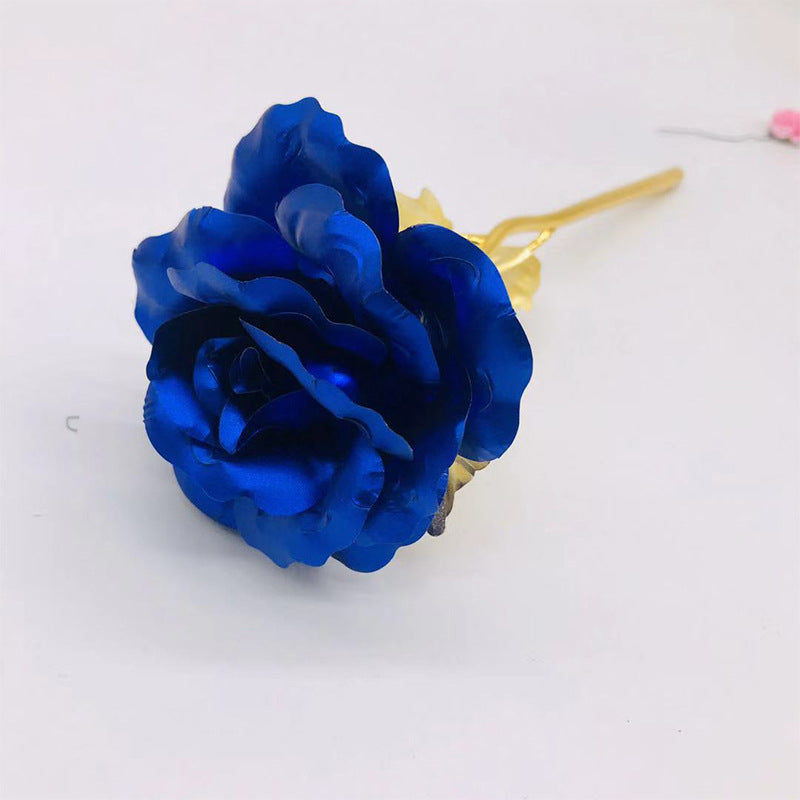 24K Gold Rose Flower Set | Luminous Color Gift for Loved Ones