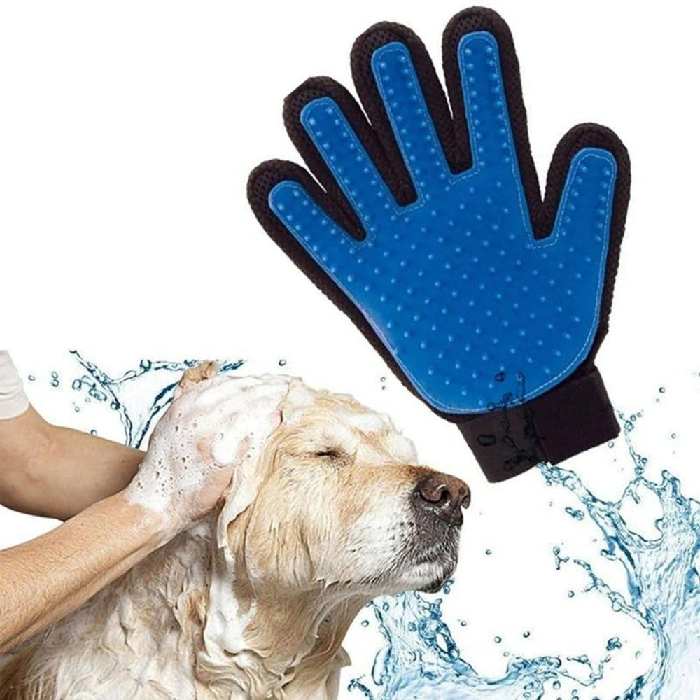 Cat Grooming Glove - Pet Hair Deshedding & Cleaning Brush