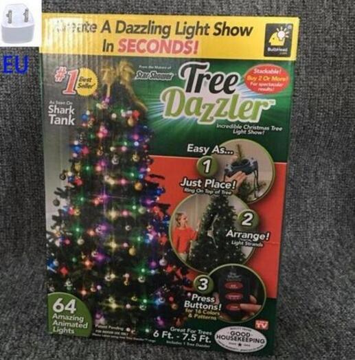 64-Light Dazzler Shower Christmas Tree Light Show Display