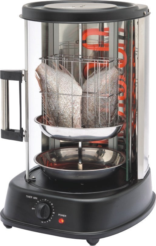 Electric Rotisserie Grill - Smokeless Indoor Skewer Stove