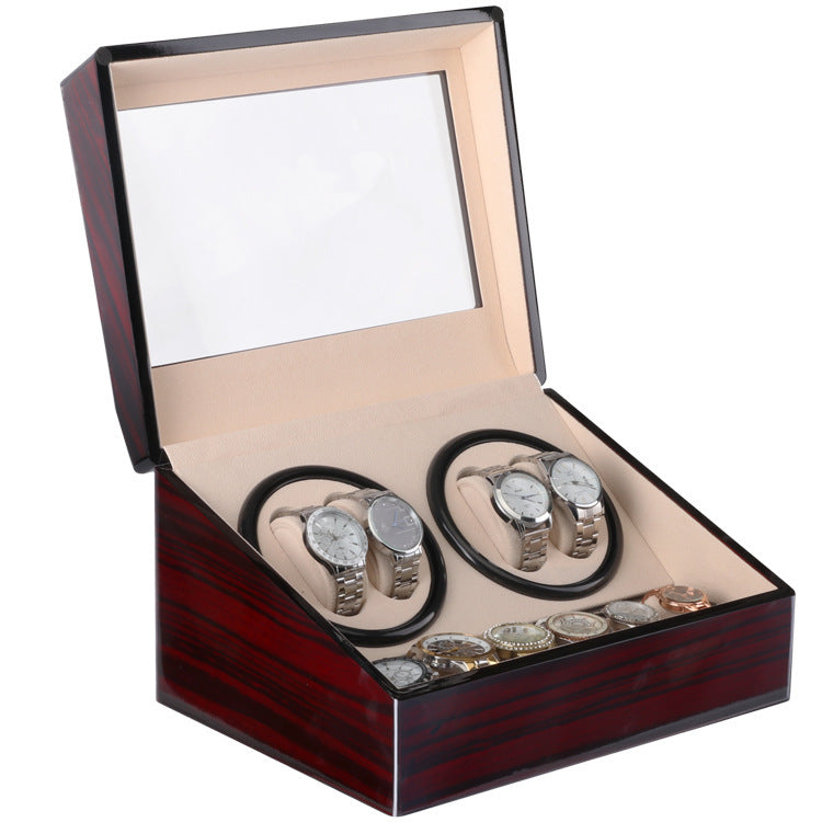 Electric Wooden Watch Box - Automatic Mechanical Watch Winder