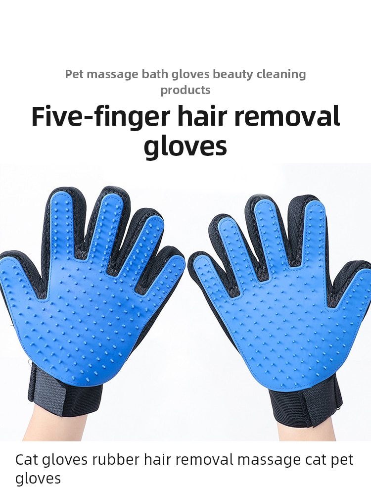 Cat Grooming Glove - Pet Hair Deshedding & Cleaning Brush