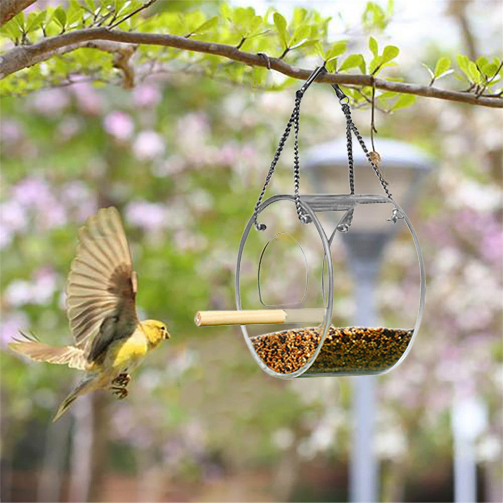 Durable Acrylic Bird Food Box - Easy to Clean & Spill-Proof