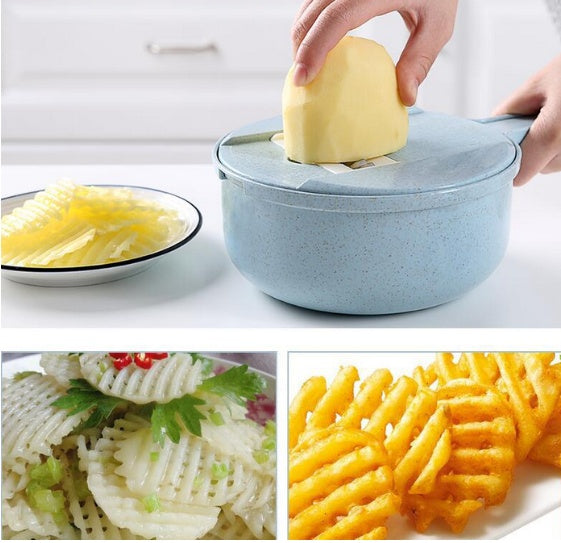 8-in-1 Mandoline Slicer & Vegetable Cutter Kitchen Tool