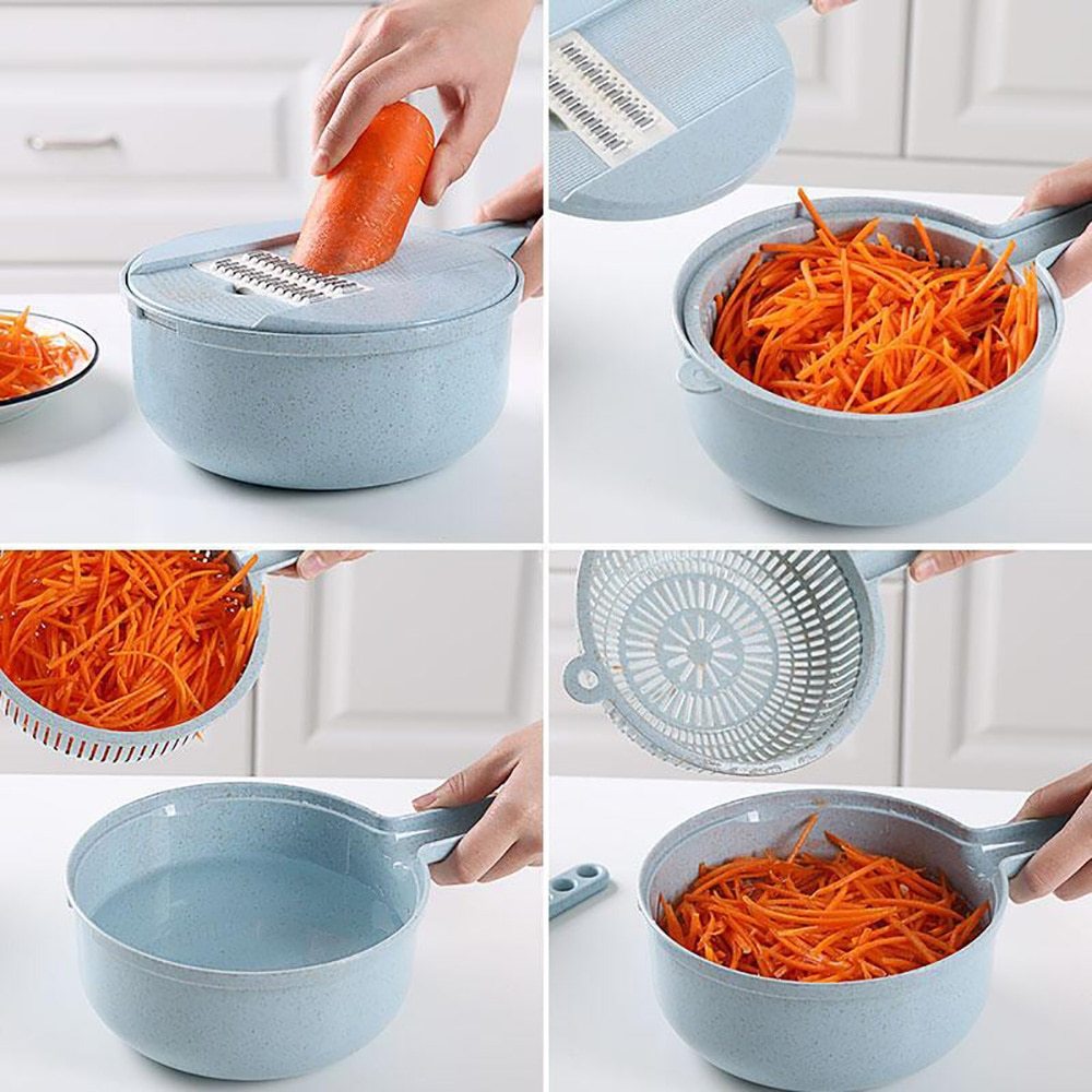 8-in-1 Mandoline Slicer & Vegetable Cutter Kitchen Tool