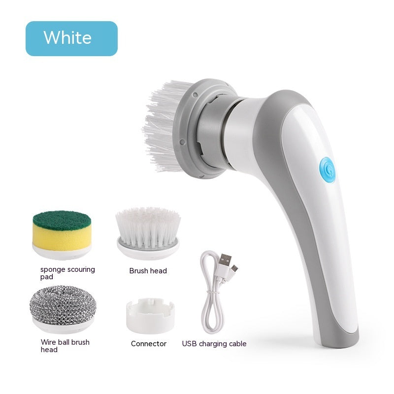 4-in-1 Electric Cleaning Brush - Cordless Handheld Scrubber