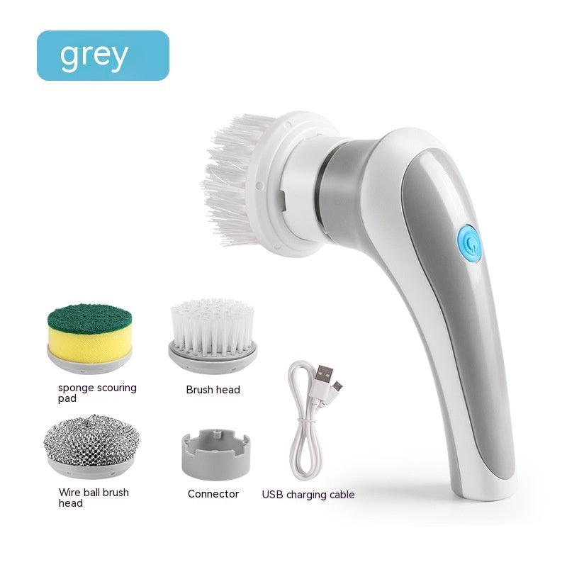 4-in-1 Electric Cleaning Brush - Cordless Handheld Scrubber