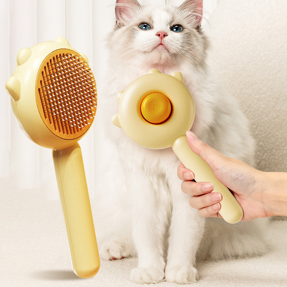 Cat & Dog Hair Removal Comb | Pet Grooming Massage Brush