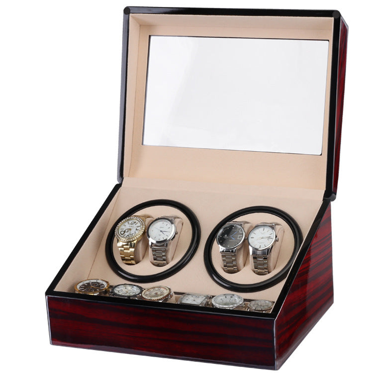 Electric Wooden Watch Box - Automatic Mechanical Watch Winder