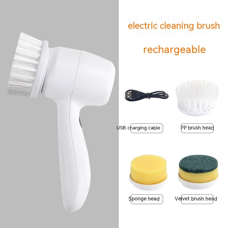 4-in-1 Electric Cleaning Brush - Cordless Handheld Scrubber