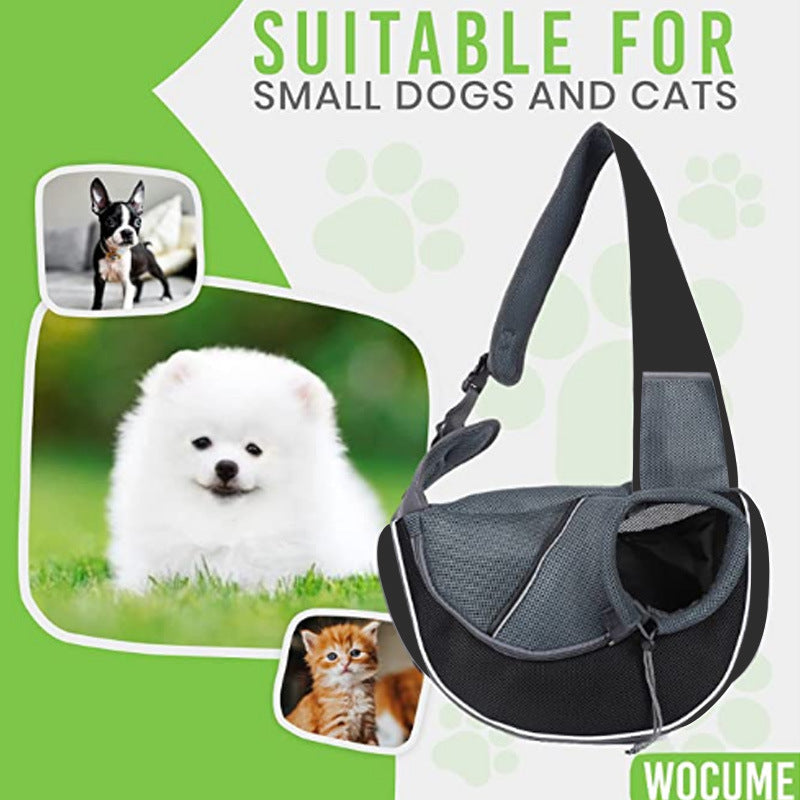 Pet Carrier Bag - Portable Crossbody for Dogs and Cats