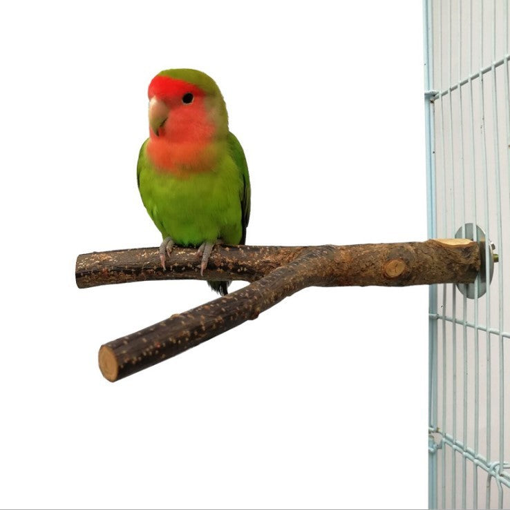 Bird Standing Frame - Rattan Ring Chewing Toy for Bird Cage