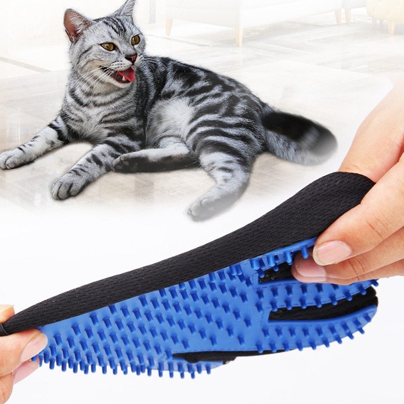 Cat Grooming Glove - Pet Hair Deshedding & Cleaning Brush